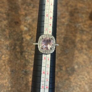 💙🩵Elegant Silver and pink Women's Ring